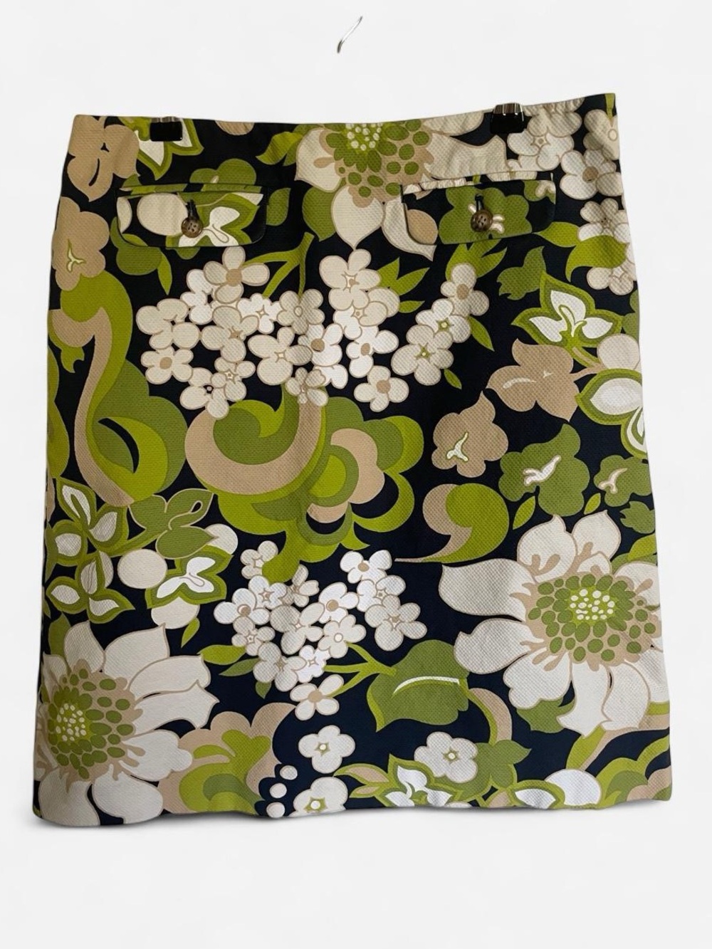 J.Crew Retro 60s Mod Floral Textured Piqué Mini Skirt 6
